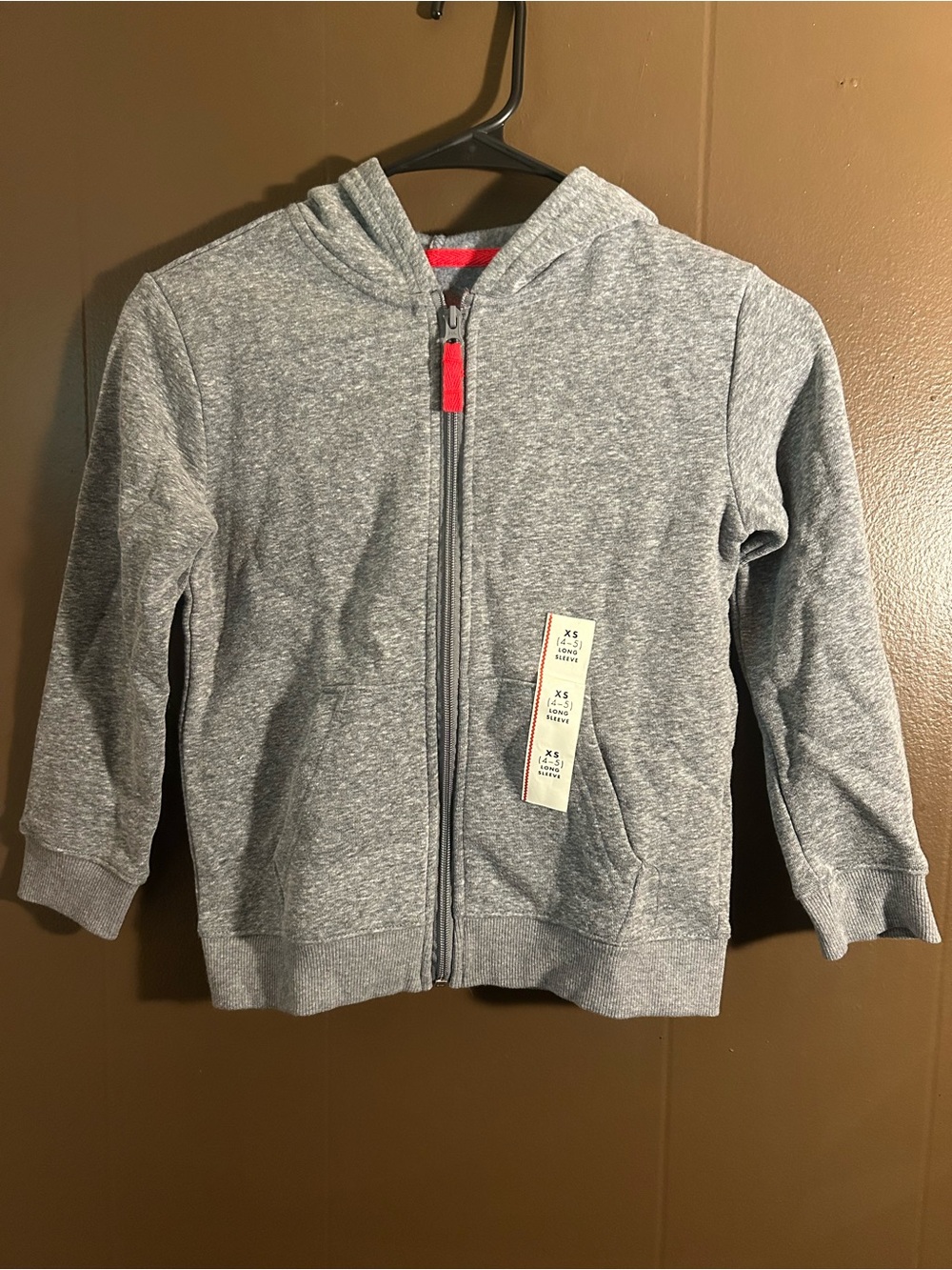 NWT Cat and Jack Grey Jacket - Size XS (4-5), Kids zip up jacket